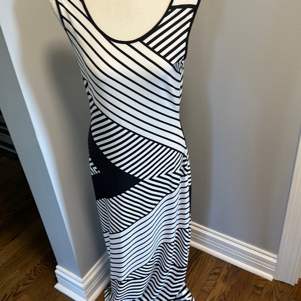 Milano Striped Dress, sleeveless, Size Small